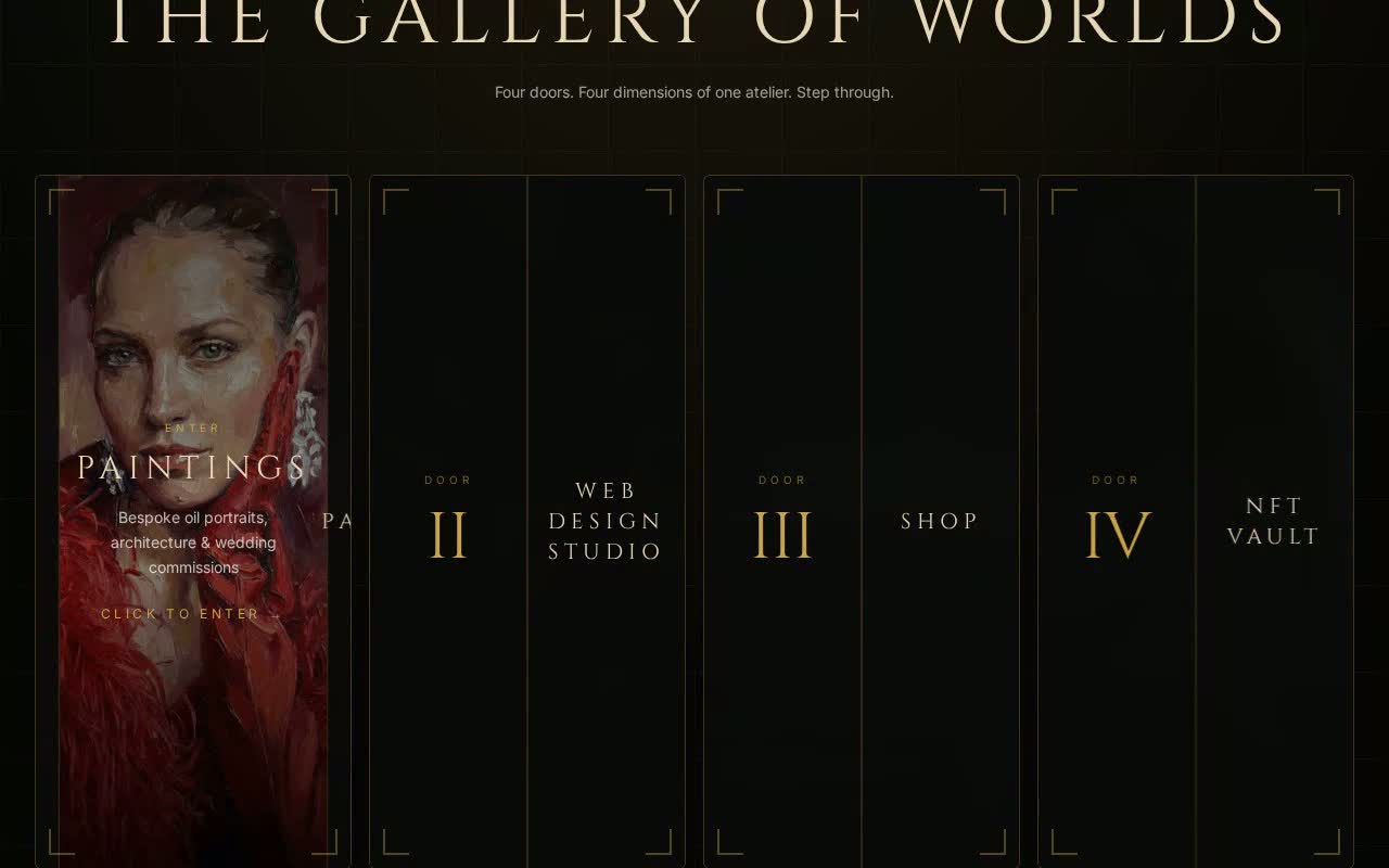 Gallery of Worlds — дверь I раскрыта