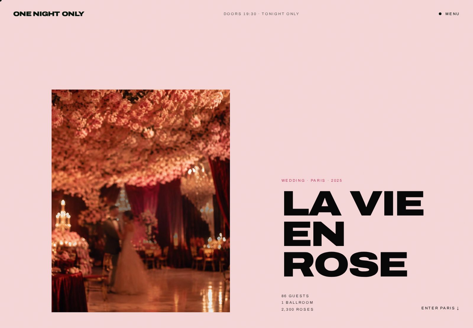 La Vie en Rose — романтическая сцена