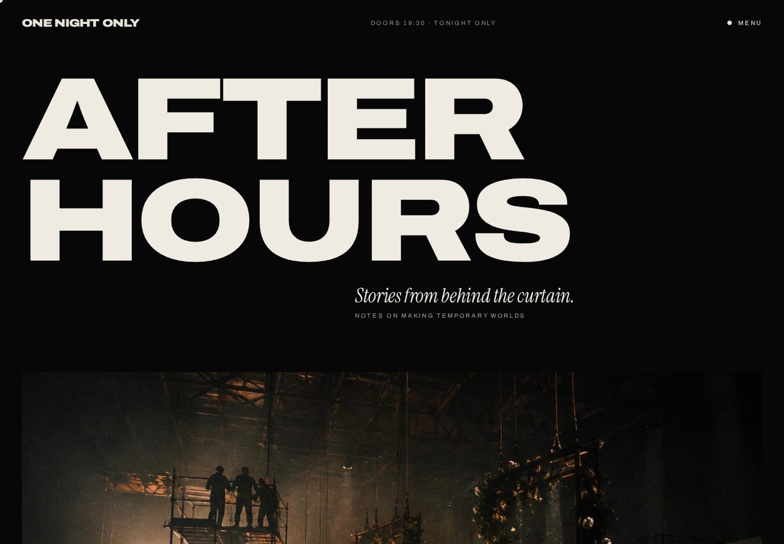 After Hours — редакционный раздел