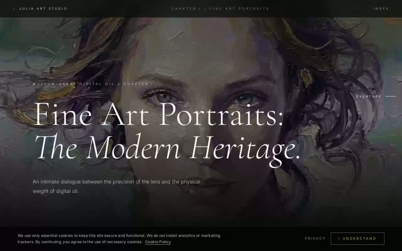 Глава I — Fine Art Portraits: полноэкранная увертюра